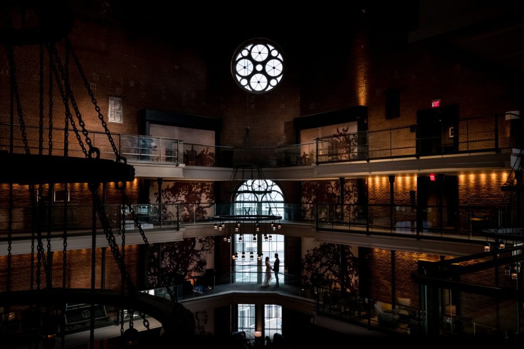 The Liberty hotel for an engagement session in Boston