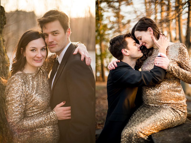 Couple photo during maternity session