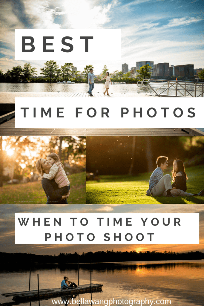 Best time of day to do photoshoot, family photography, engagement and wedding portraits.