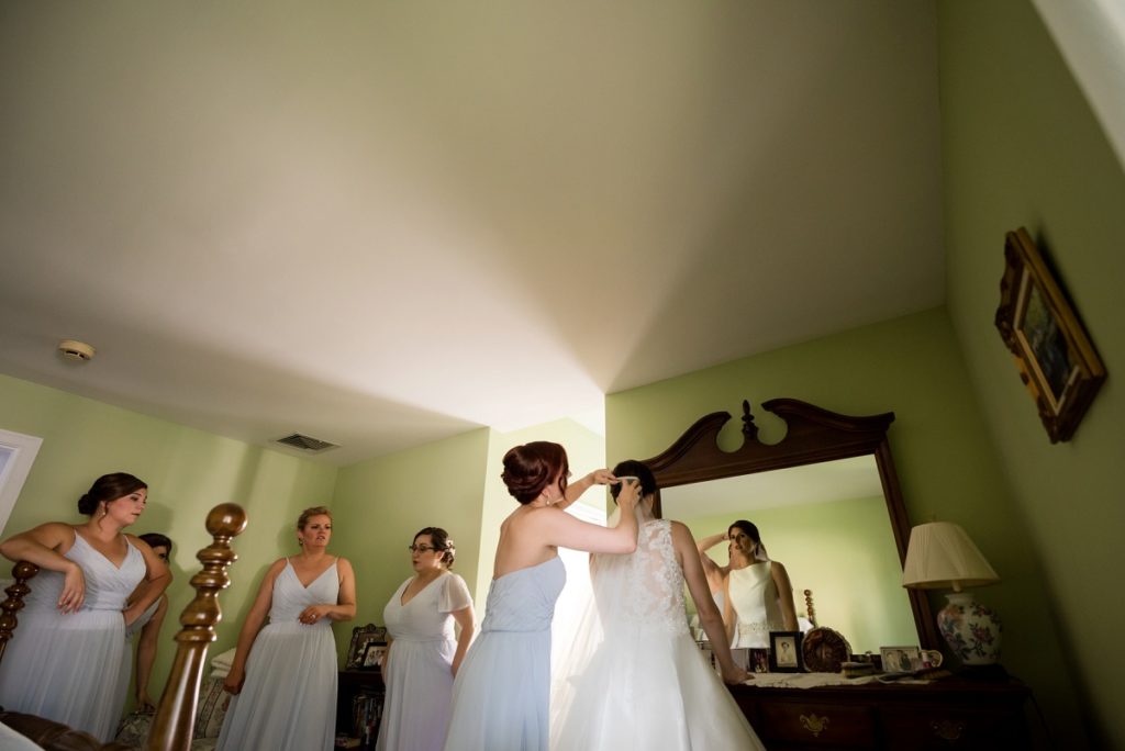 bridal prep room