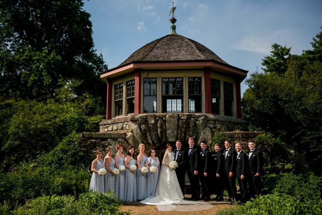 Wedding party at the Estate at Moraine Farm