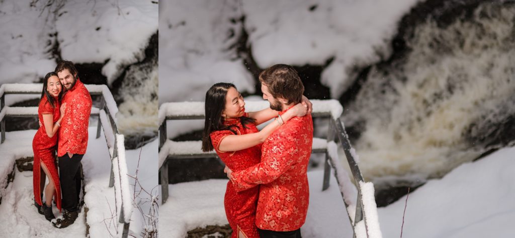flash photography in engagement session photos