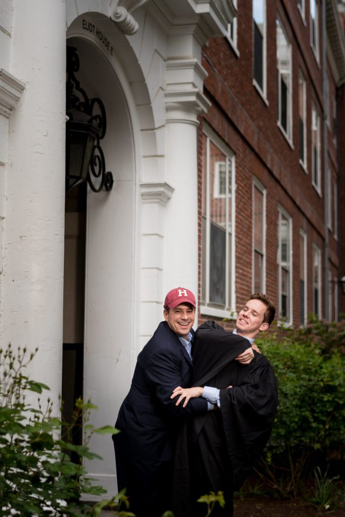 More hugs with dad on convocation day