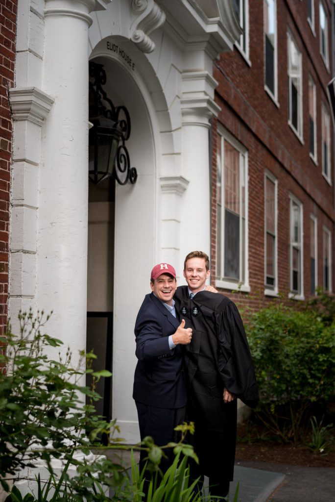 More hugs with dad on convocation day