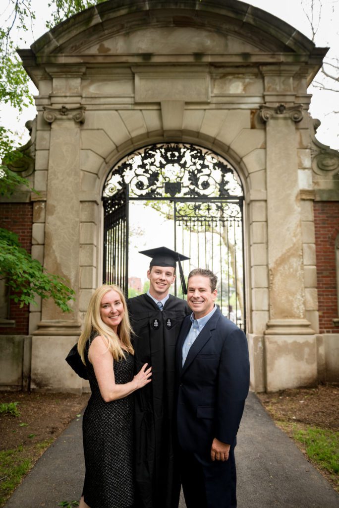 Formal Family pictures on graduation day at Harvard