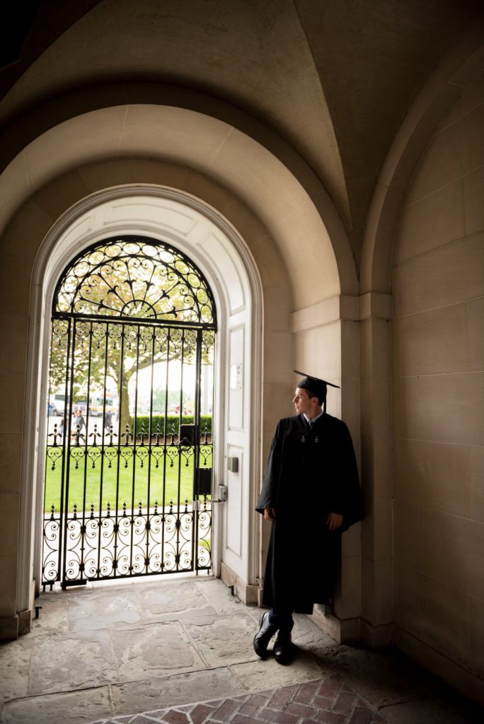 Creative Graduation photo on convocation day at Harvard