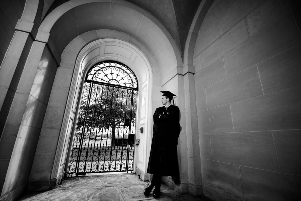 Creative Graduation photo on convocation day at Harvard