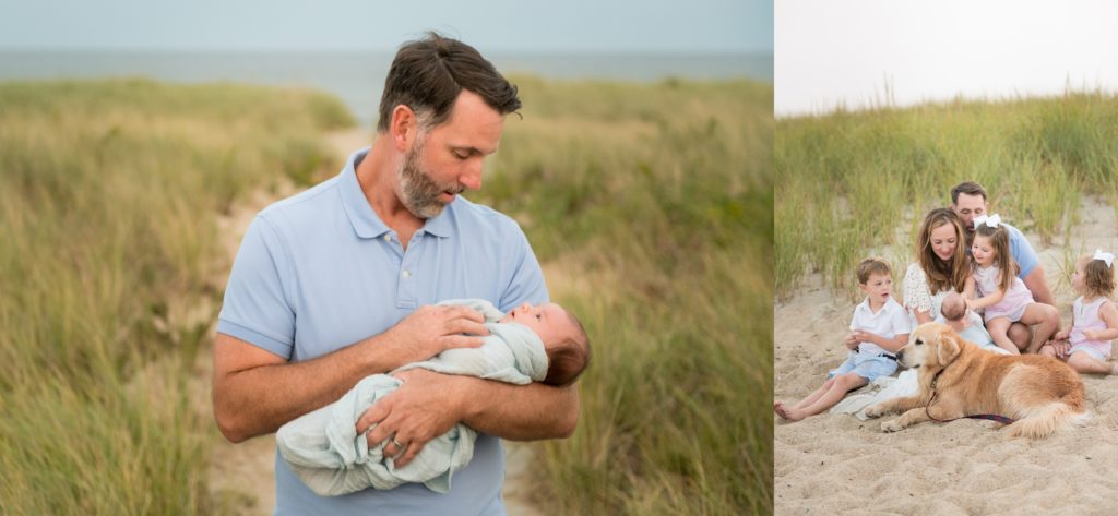 outdoor newborn photography at the beach. How to Prepare for a Newborn Photo Session