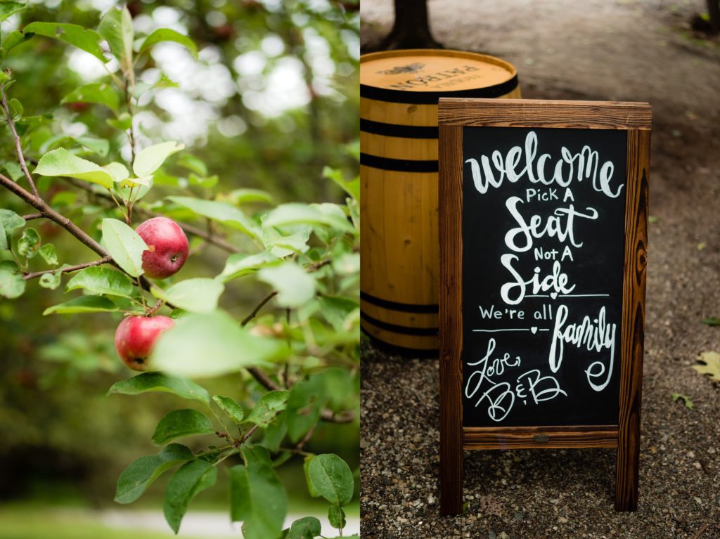 Details of the wedding day at this Maine Barn Wedding Venue