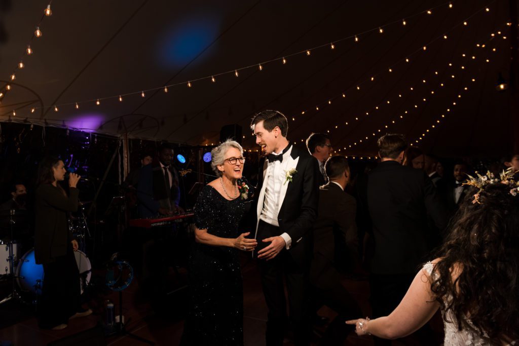 Groom and mother dance