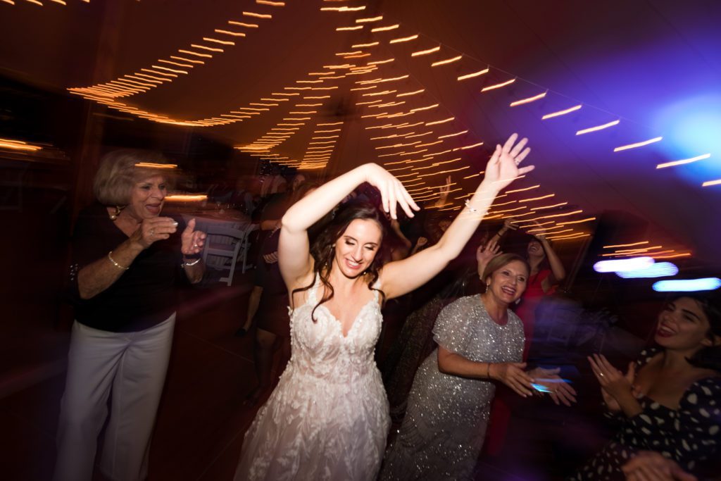 Dancing time at the wedding reception