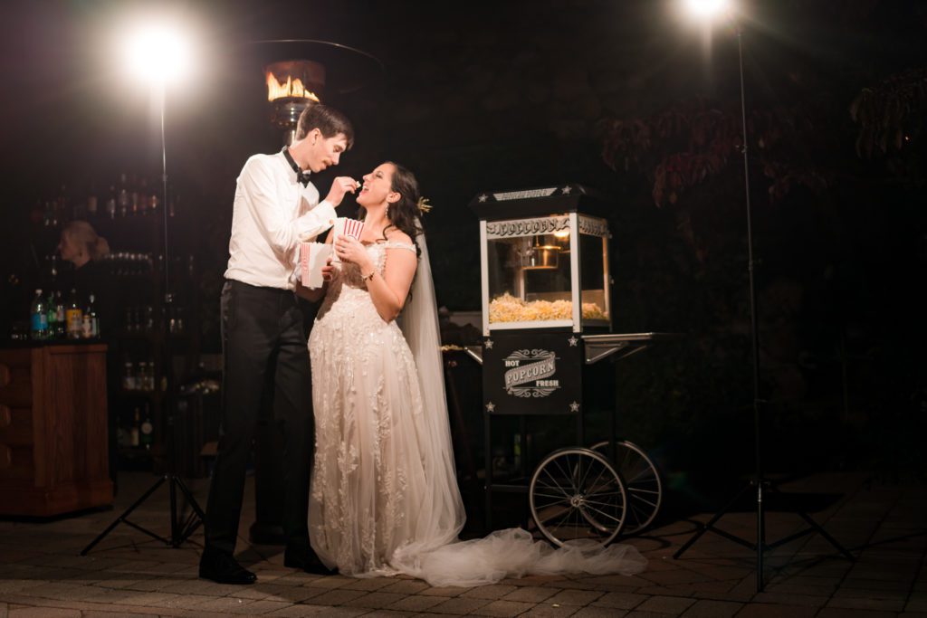 Popcorn cart by Willowdale Estate