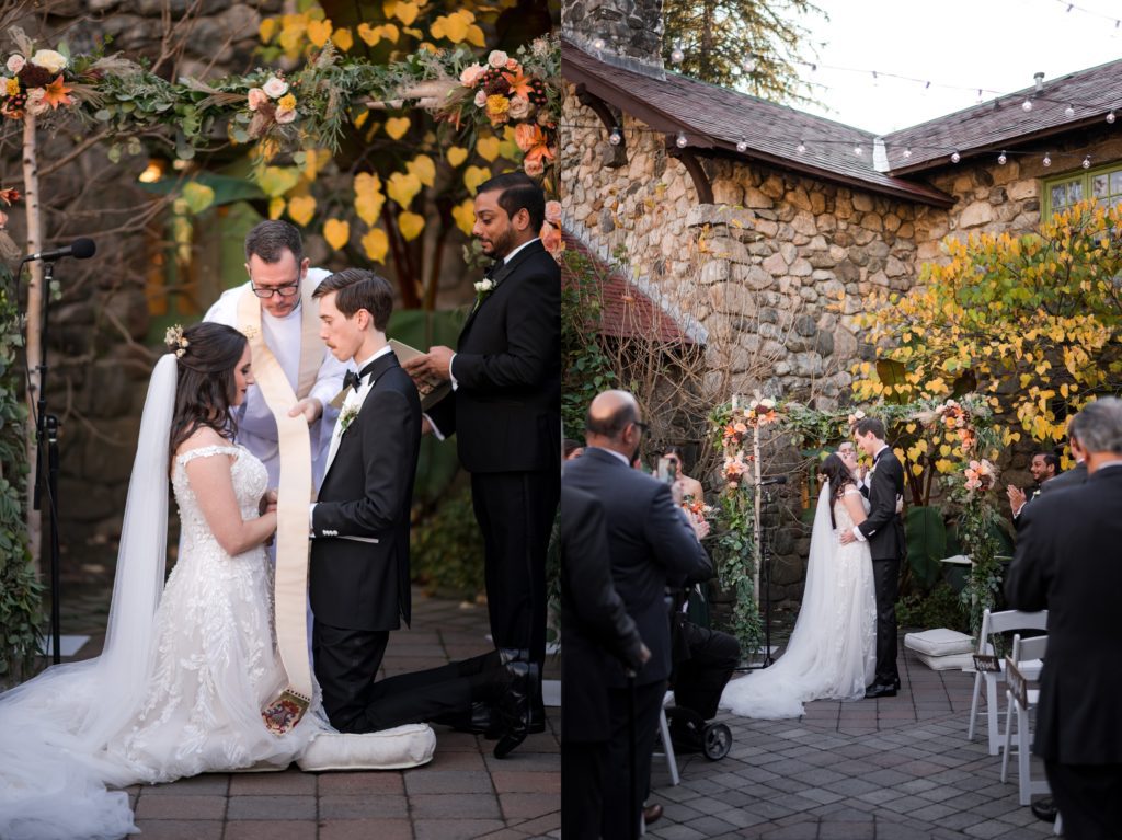 Fall Wedding Ceremony Willowdale Estate