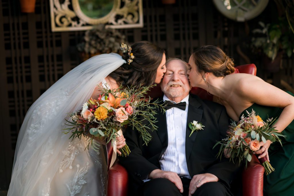 Family formal portraits after wedding ceremony at Willowdale Estate