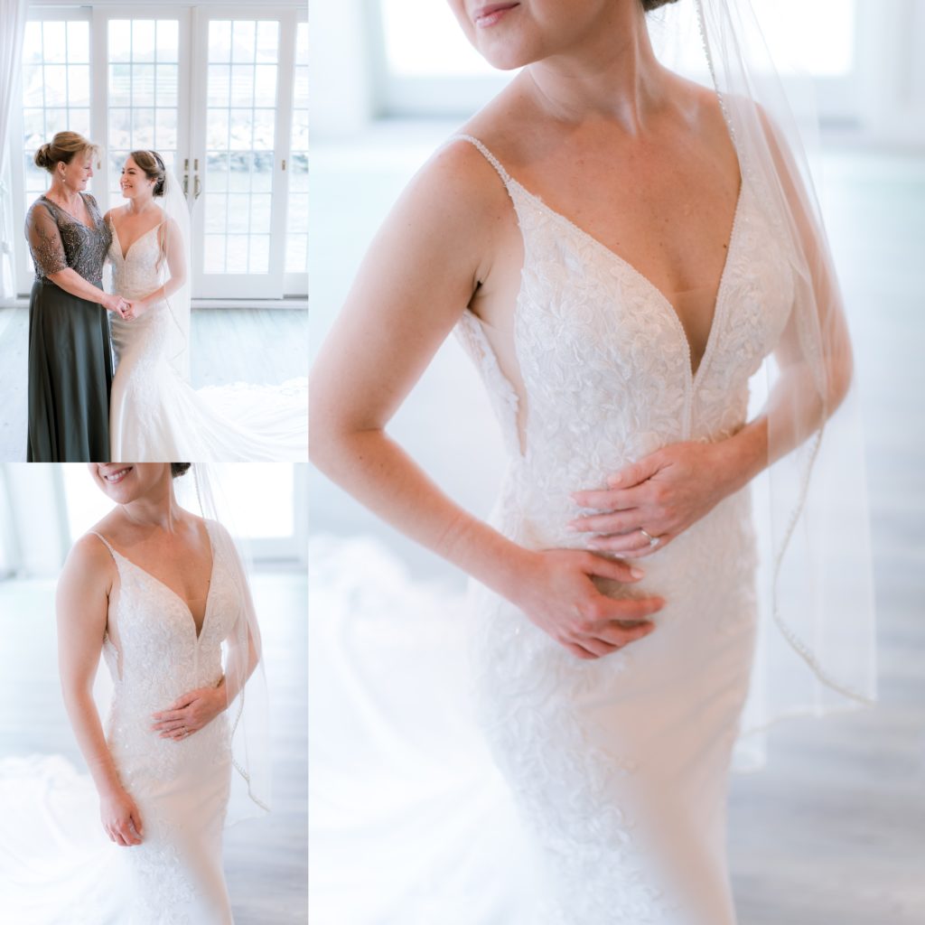 Bride with her mother