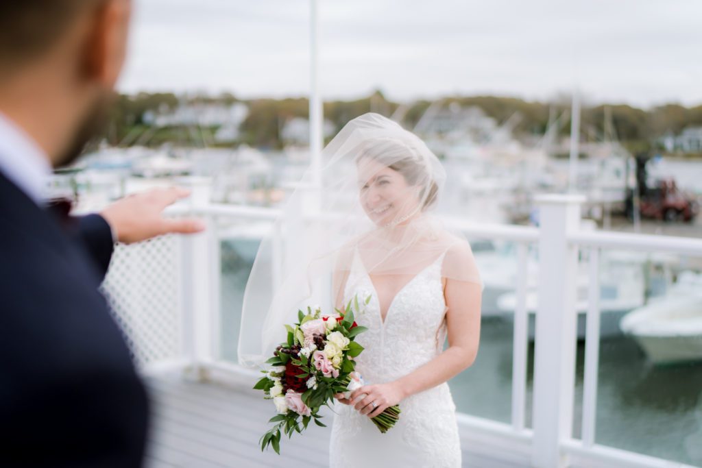 bridal portrait Wychmere beach club wedding photos