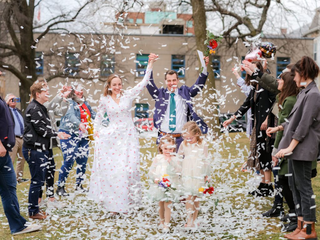 Cambridge City Hall Winter Wedding