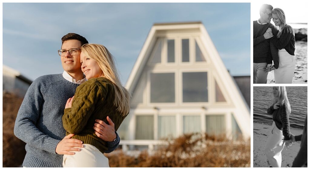 Ideas for a Boston engagement session - a beach photoshoot in Cape Cod.